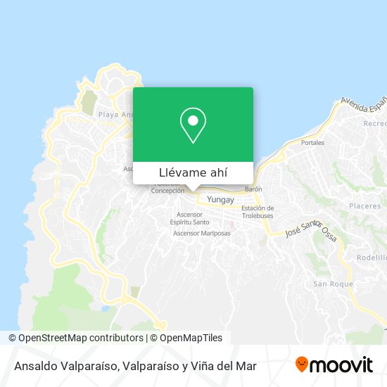 Mapa de Ansaldo Valparaíso