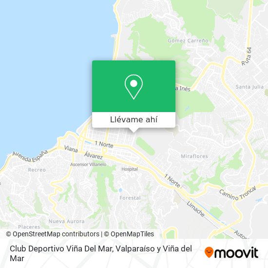 Mapa de Club Deportivo Viña Del Mar