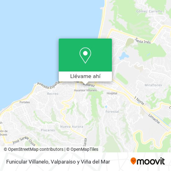 Mapa de Funicular Villanelo
