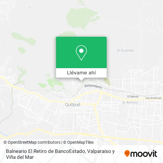 Mapa de Balneario El Retiro de BancoEstado