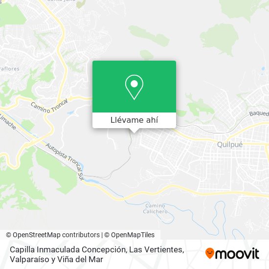 Mapa de Capilla Inmaculada Concepción, Las Vertientes