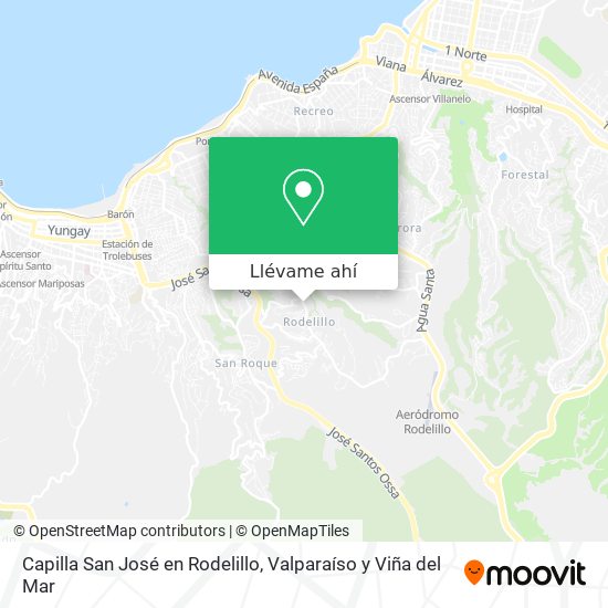 Mapa de Capilla San José en Rodelillo