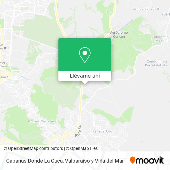 Mapa de Cabañas Donde La Cuca