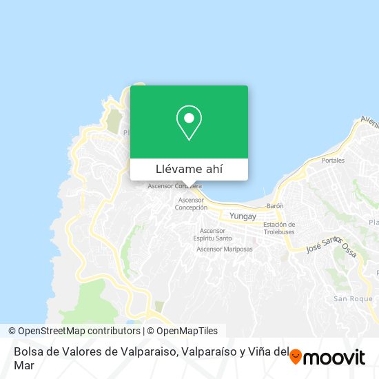 Mapa de Bolsa de Valores de Valparaiso