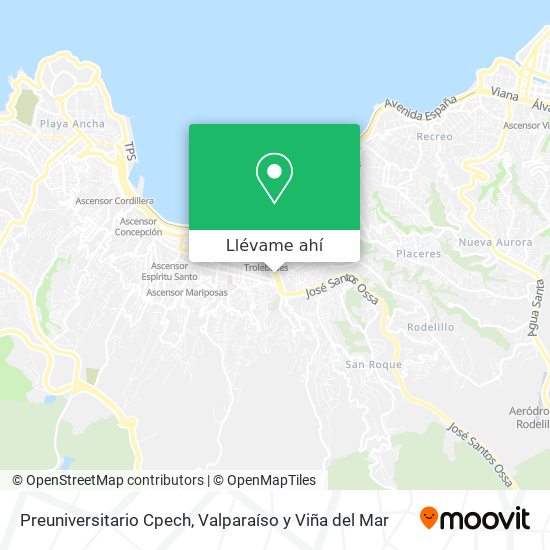 Mapa de Preuniversitario Cpech