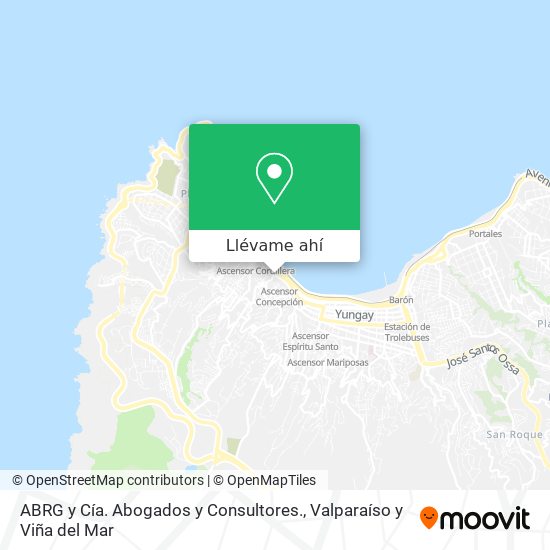 Mapa de ABRG y Cía. Abogados y Consultores.