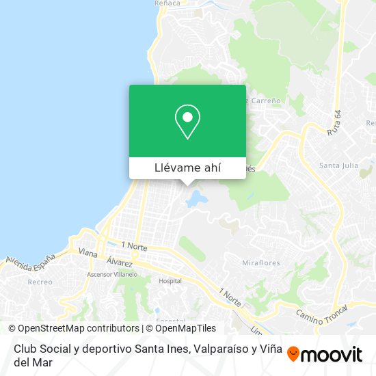 Mapa de Club Social y deportivo Santa Ines