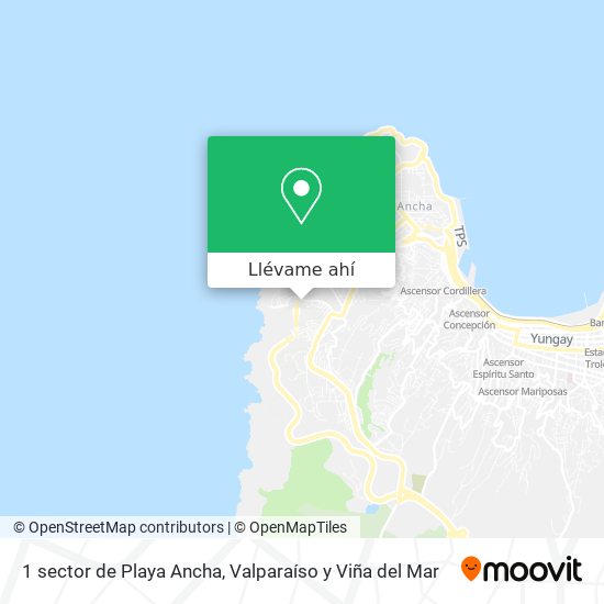 Mapa de 1 sector de Playa Ancha