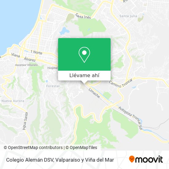 Mapa de Colegio Alemán DSV