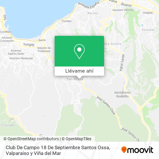 Mapa de Club De Campo 18 De Septiembre Santos Ossa