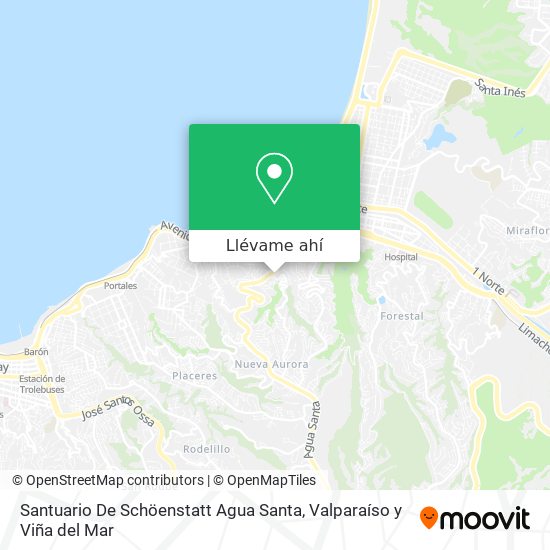 Mapa de Santuario De Schöenstatt Agua Santa