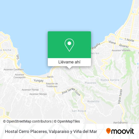 Mapa de Hostal Cerro Placeres