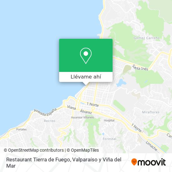Mapa de Restaurant Tierra de Fuego
