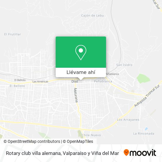 Mapa de Rotary club villa alemana