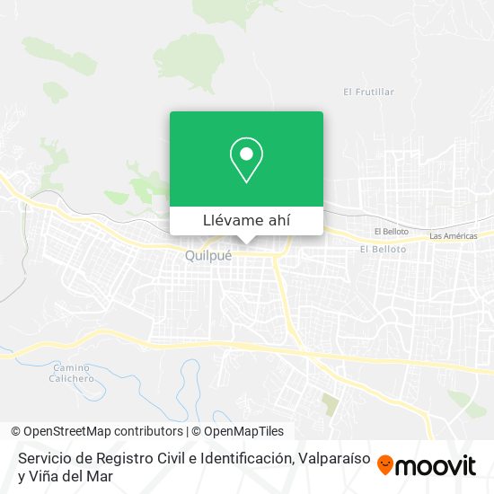 Mapa de Servicio de Registro Civil e Identificación