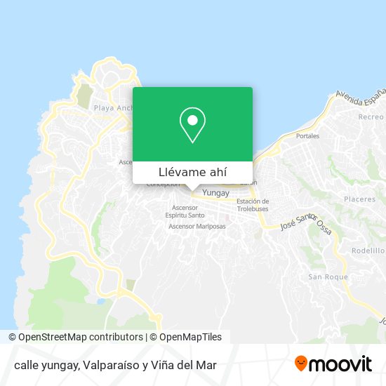 Mapa de calle yungay