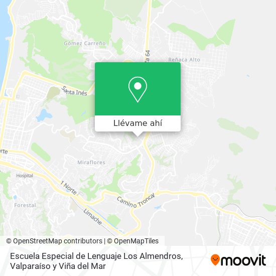 Mapa de Escuela Especial de Lenguaje Los Almendros