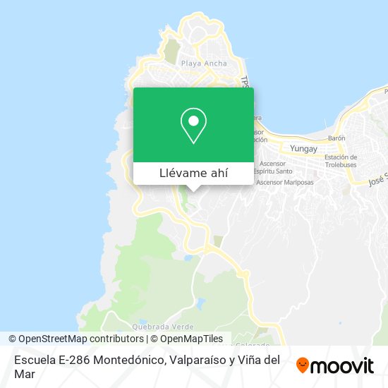 Mapa de Escuela E-286 Montedónico