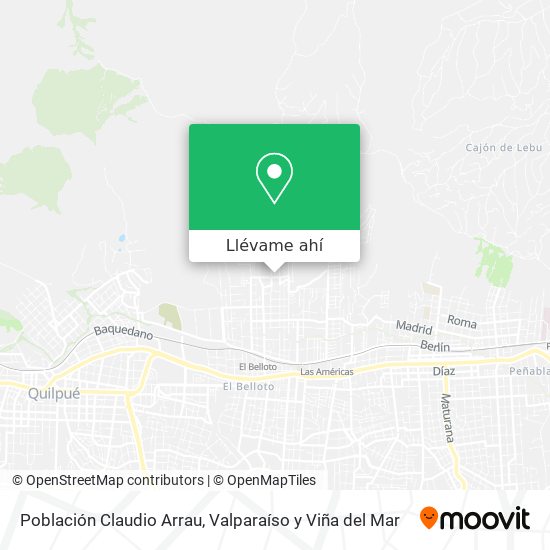 Mapa de Población Claudio Arrau