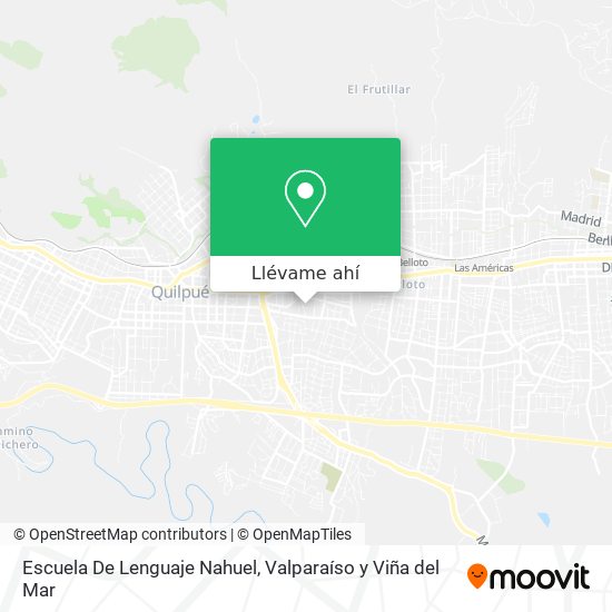 Mapa de Escuela De Lenguaje Nahuel