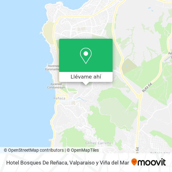 Mapa de Hotel Bosques De Reñaca