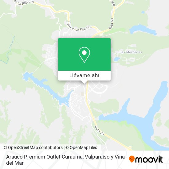 Mapa de Arauco Premium Outlet Curauma