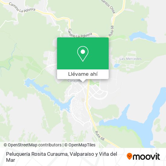 Mapa de Peluquería Rosita Curauma