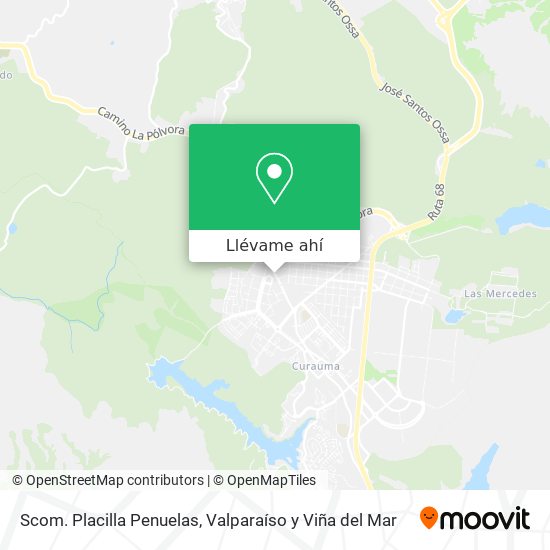 Mapa de Scom. Placilla Penuelas