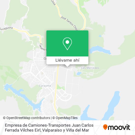 Mapa de Empresa de Camiones-Transportes Juan Carlos Ferrada Vilches Eirl