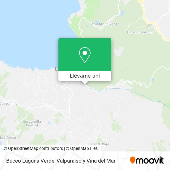 Mapa de Buceo Laguna Verde