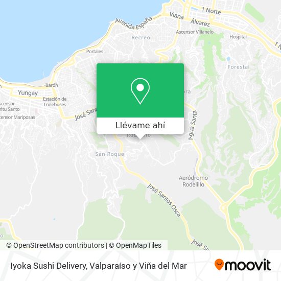 Mapa de Iyoka Sushi Delivery