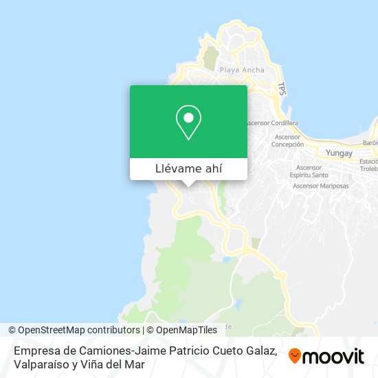 Mapa de Empresa de Camiones-Jaime Patricio Cueto Galaz