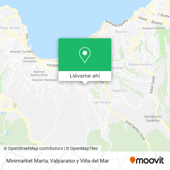 Mapa de Minimarket Marta