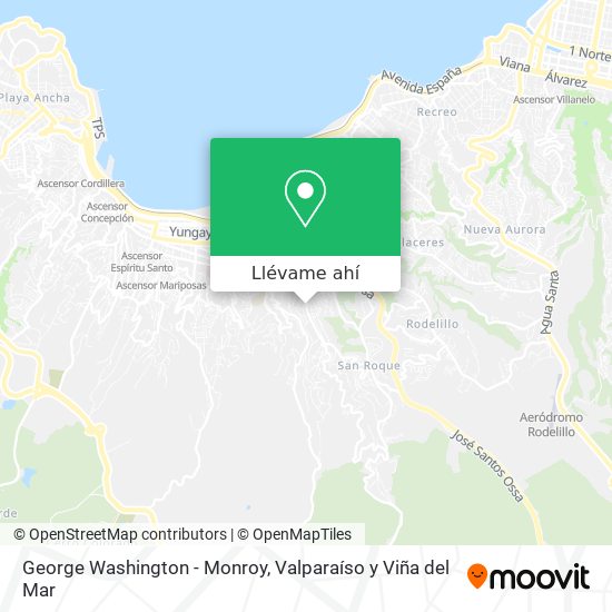 Mapa de George Washington - Monroy