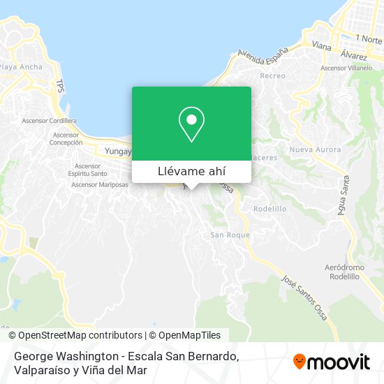 Mapa de George Washington - Escala San Bernardo