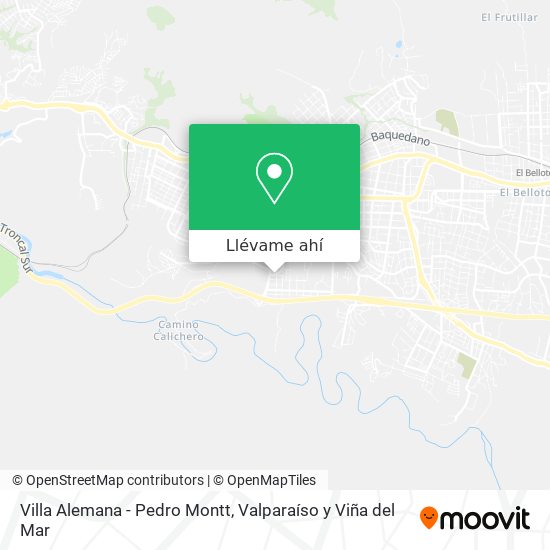 Mapa de Villa Alemana - Pedro Montt