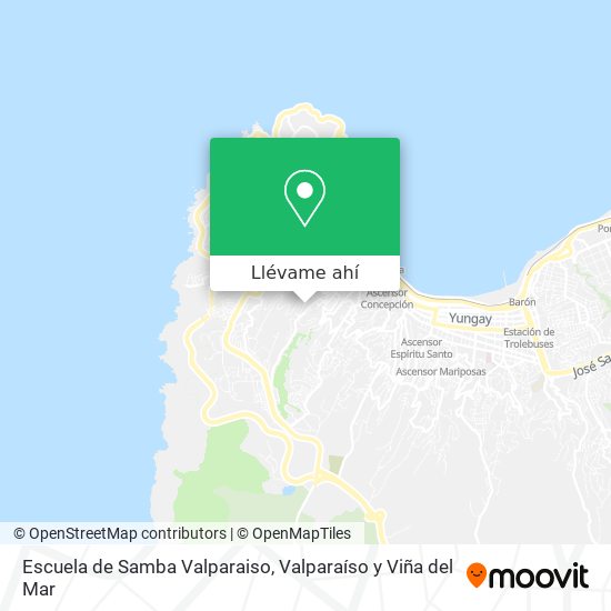 Mapa de Escuela de Samba Valparaiso