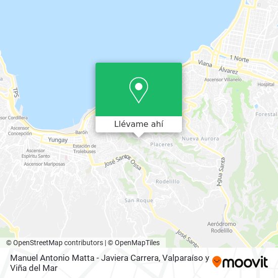 Mapa de Manuel Antonio Matta - Javiera Carrera