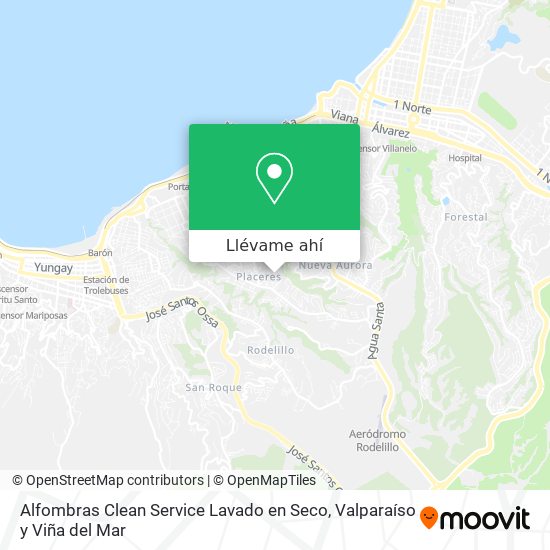 Mapa de Alfombras Clean Service Lavado en Seco