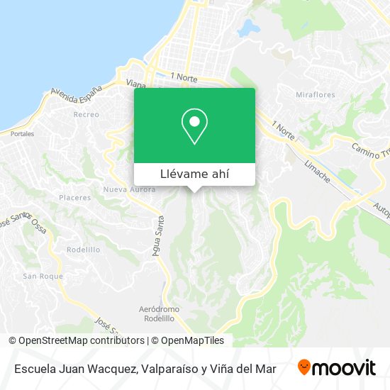 Mapa de Escuela Juan Wacquez