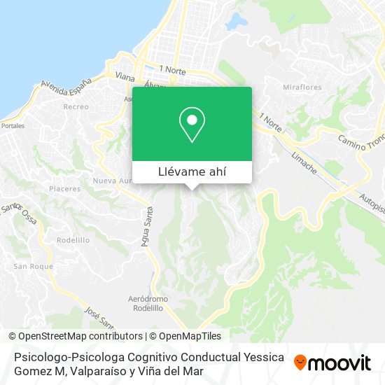 Mapa de Psicologo-Psicologa Cognitivo Conductual Yessica Gomez M