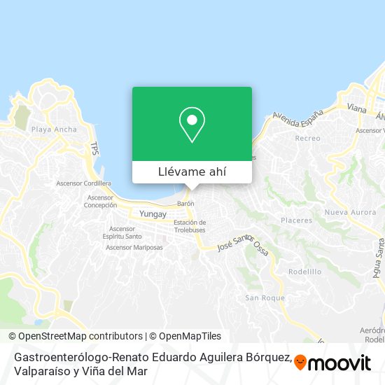 Mapa de Gastroenterólogo-Renato Eduardo Aguilera Bórquez