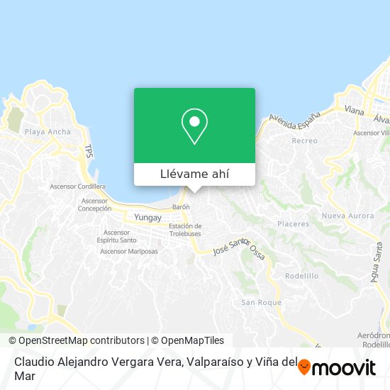 Mapa de Claudio Alejandro Vergara Vera