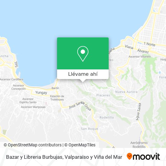 Mapa de Bazar y Libreria Burbujas