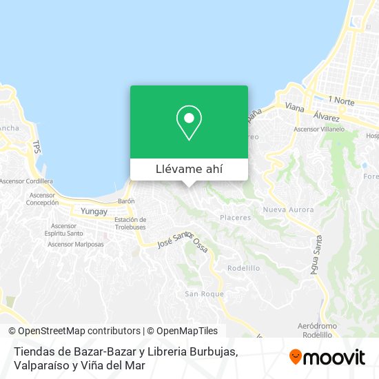 Mapa de Tiendas de Bazar-Bazar y Libreria Burbujas