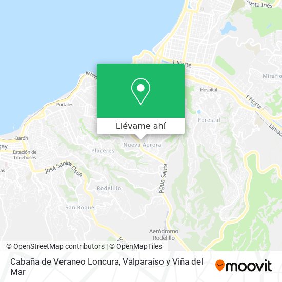 Mapa de Cabaña de Veraneo Loncura