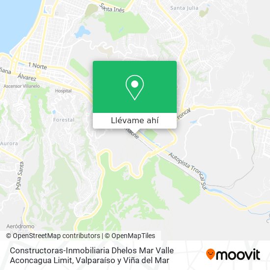 Mapa de Constructoras-Inmobiliaria Dhelos Mar Valle Aconcagua Limit