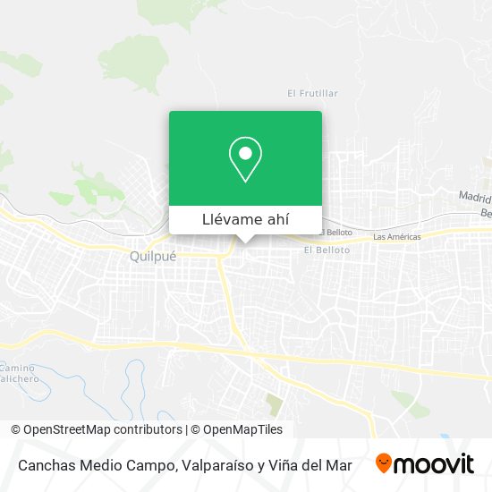 Mapa de Canchas Medio Campo