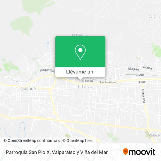 Mapa de Parroquia San Pio X