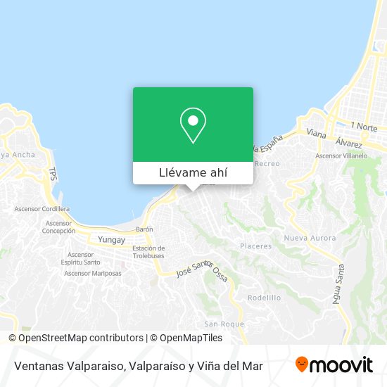 Mapa de Ventanas Valparaiso